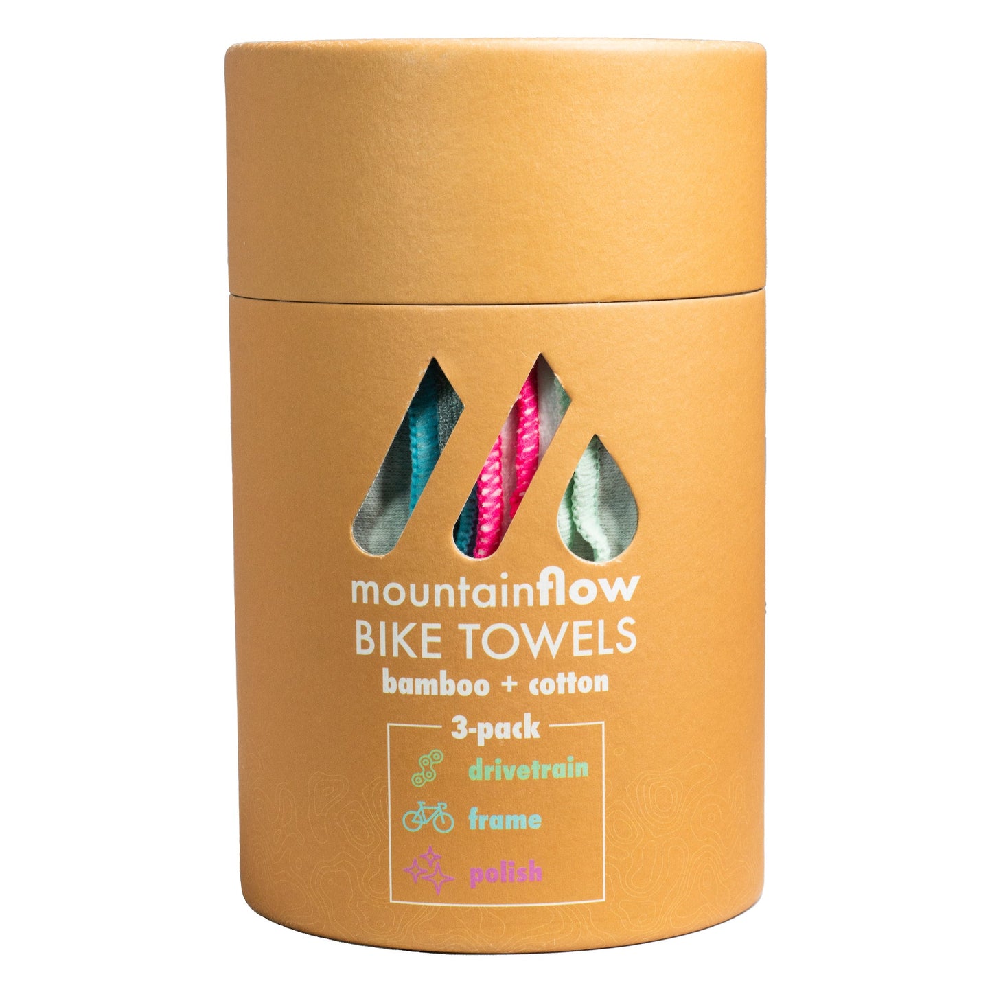 Bamboo + Cotton Bike Towels - 3 Pack