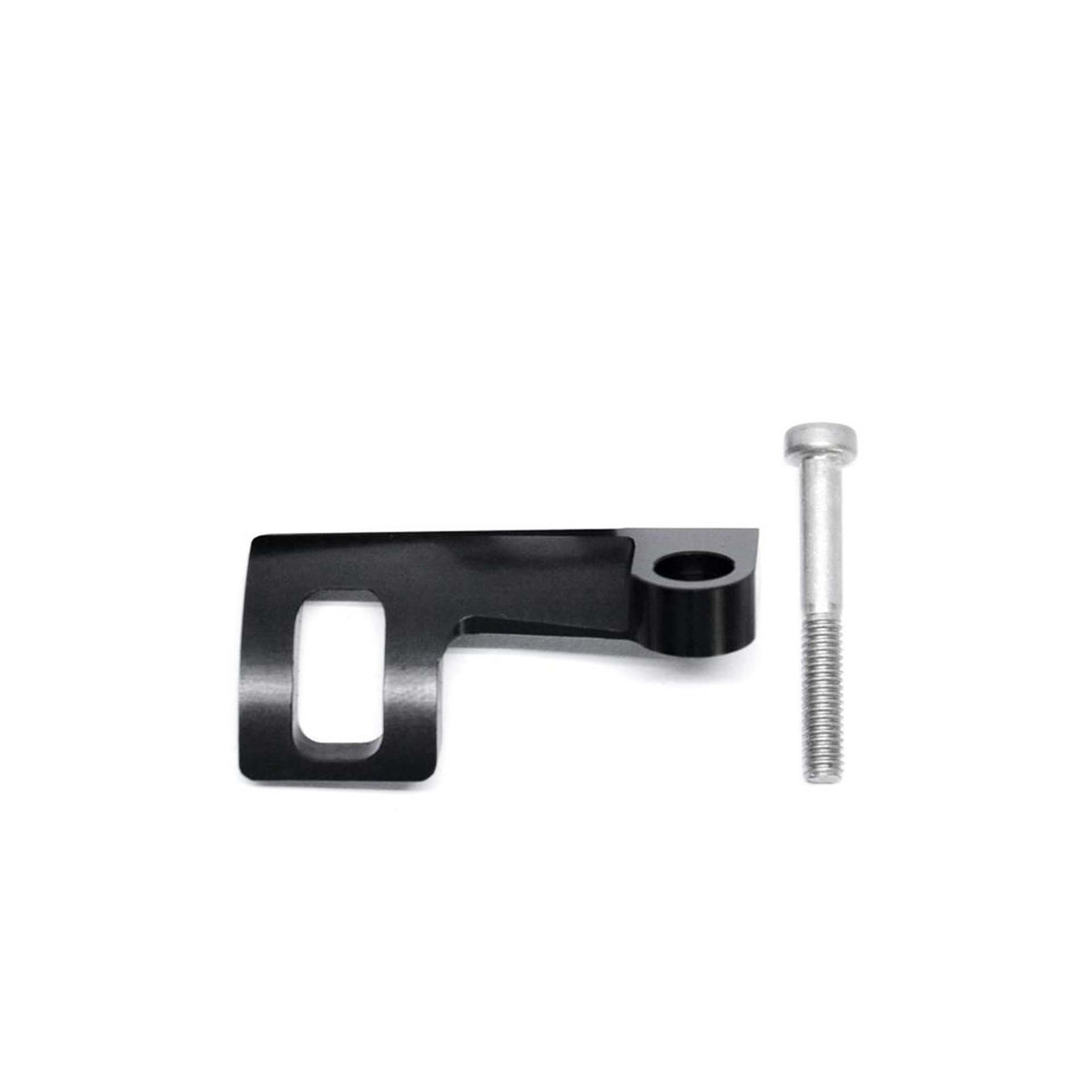 Black Trickstuff I-Spec II right-hand brake-shifter interface with its fixing bolt.