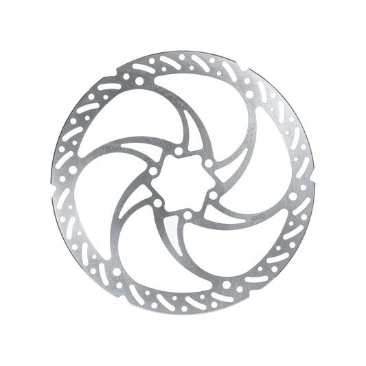 Trickstuff Dächle Heavy Duty 180mm six-bolt brake rotor, shown face-on with the diameter marking visible.
